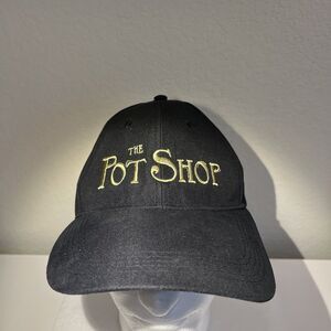 THE POT SHOP Dad Hat GREAT WEED Good People Ganja Marijuana BUD Adjustable Black